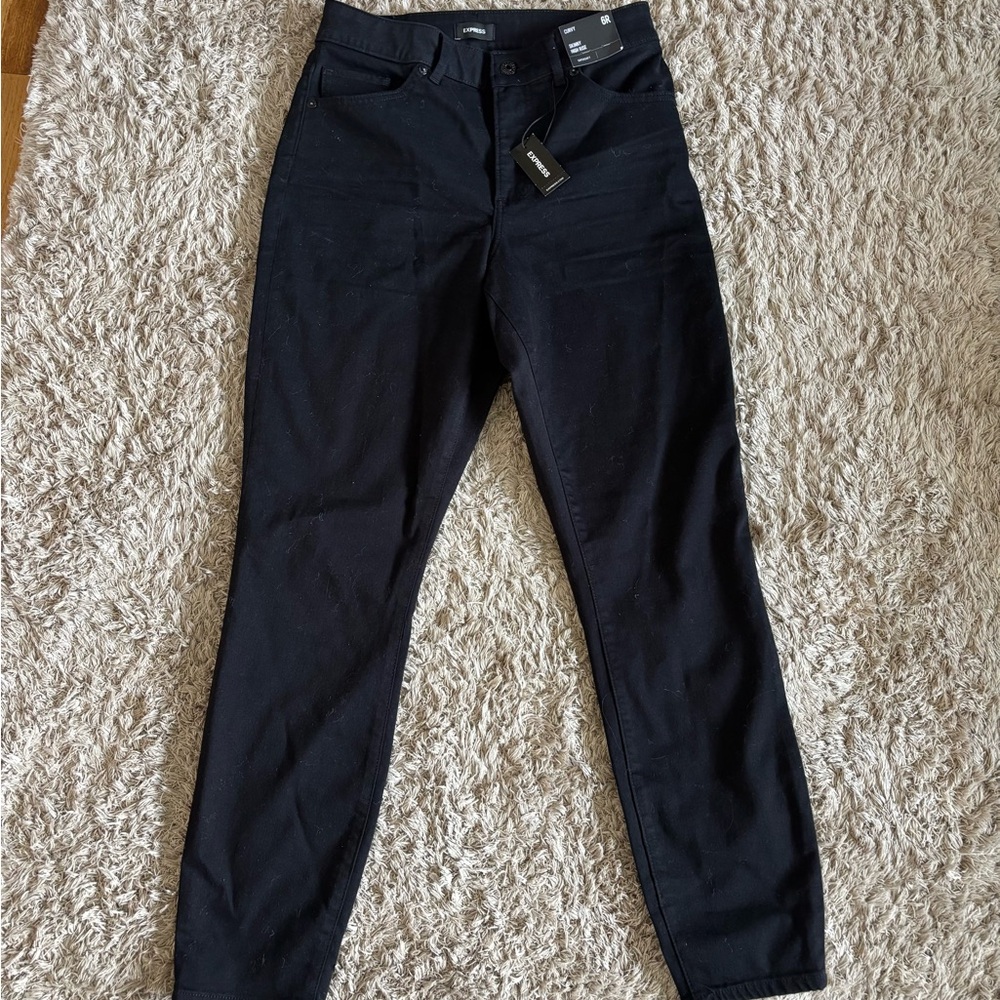 Express Curvy High Rise Black Jeans